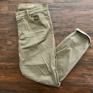 GAP 1969 line Dark Khaki Legging Jeans